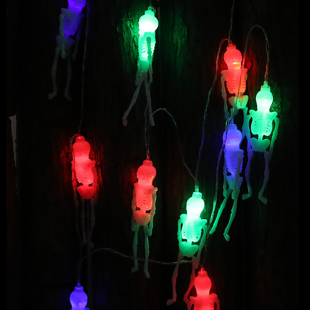 Halloween Decorative String Lights Skull 3 M RGB
