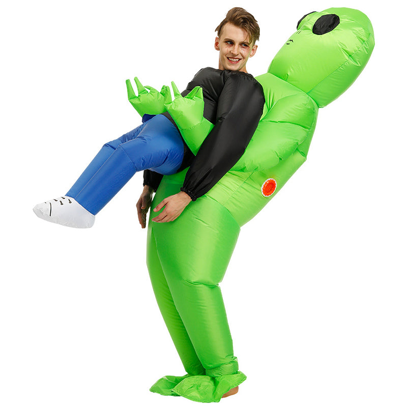 Inflatable Costume Green Alien Adult Party Dress