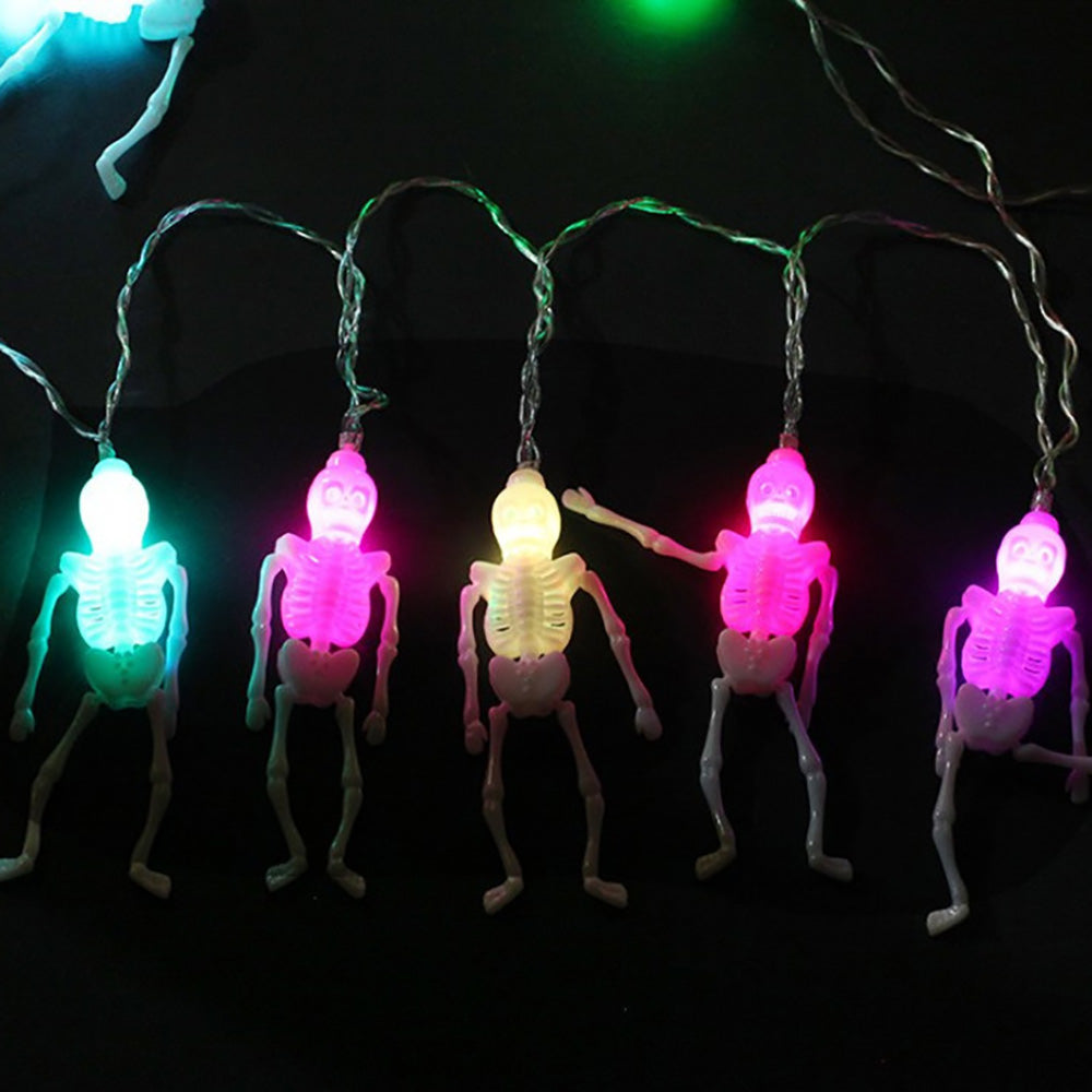 Halloween Decorative String Lights Skull 3 M RGB