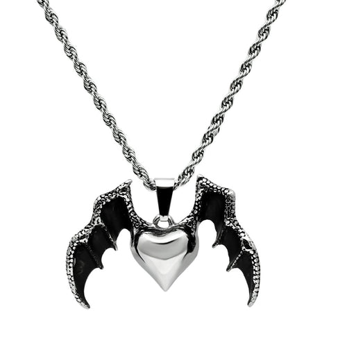 TK549 - High polished (no plating) Stainless Steel Chain Pendant with